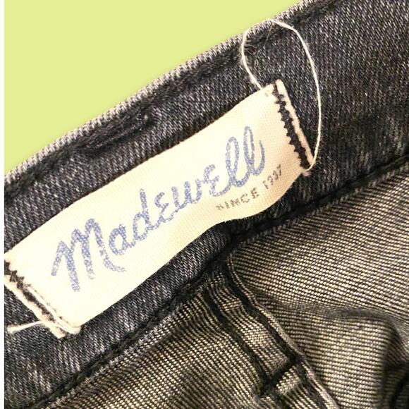 Madewell High Riser 10" Skinny Skinny Grey Cotton Stretch Denim Jeans Size 24 - Picture 4 of 8
